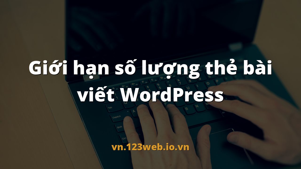 Giới hạn số lượng thẻ bài viết WordPress