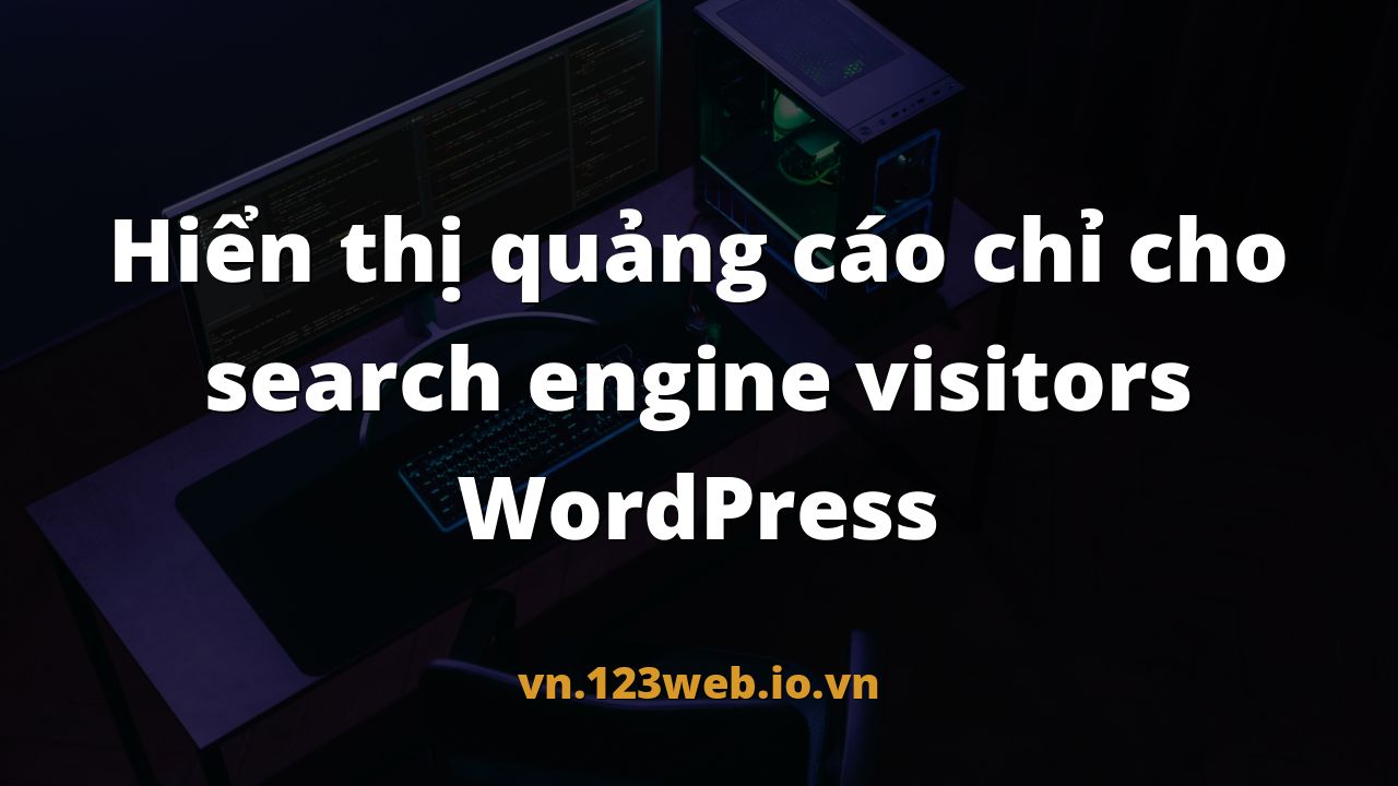 Hiển thị quảng cáo chỉ cho search engine visitors WordPress