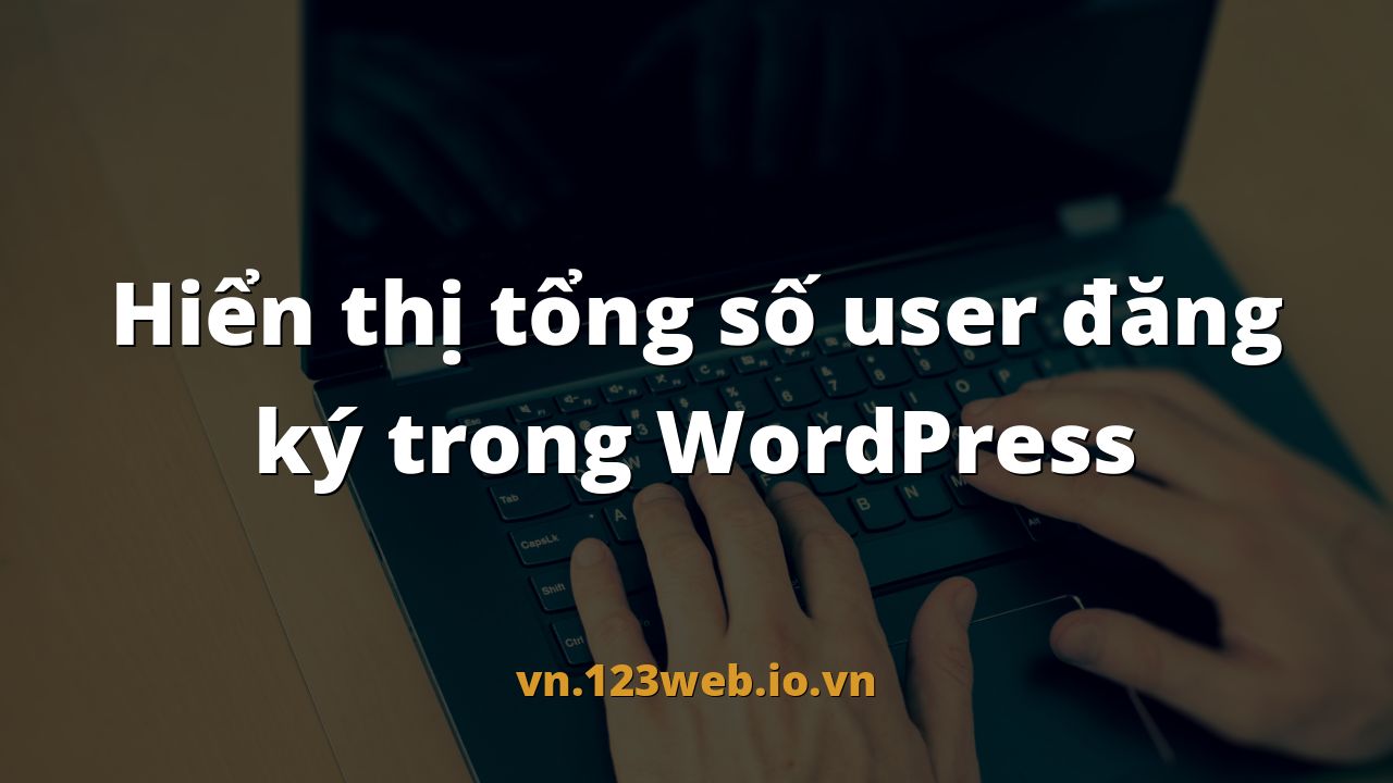 Hiển thị tổng số user đăng ký trong WordPress