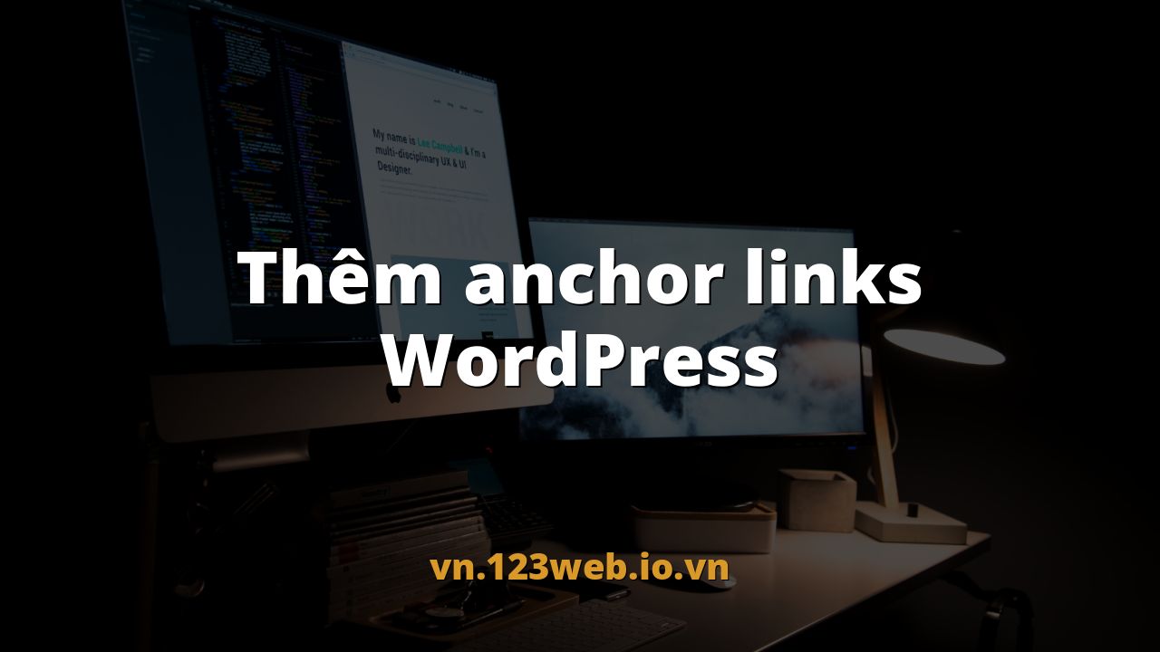 Thêm anchor links WordPress
