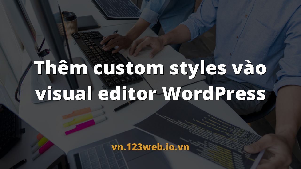 Thêm custom styles vào visual editor WordPress