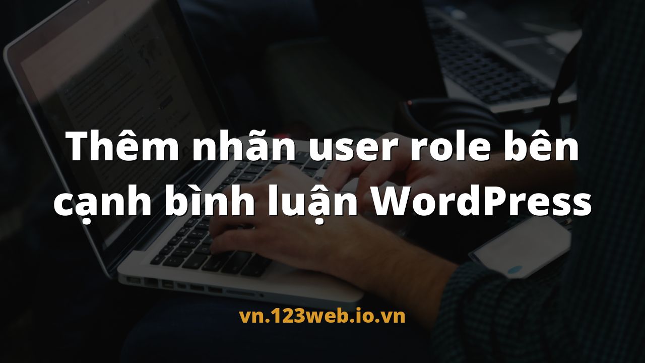 Thêm nhãn user role bên cạnh bình luận WordPress