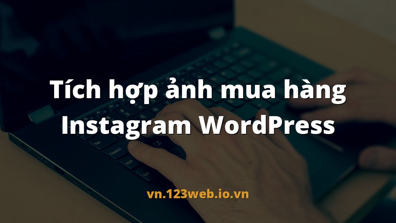Tích hợp ảnh mua hàng Instagram WordPress