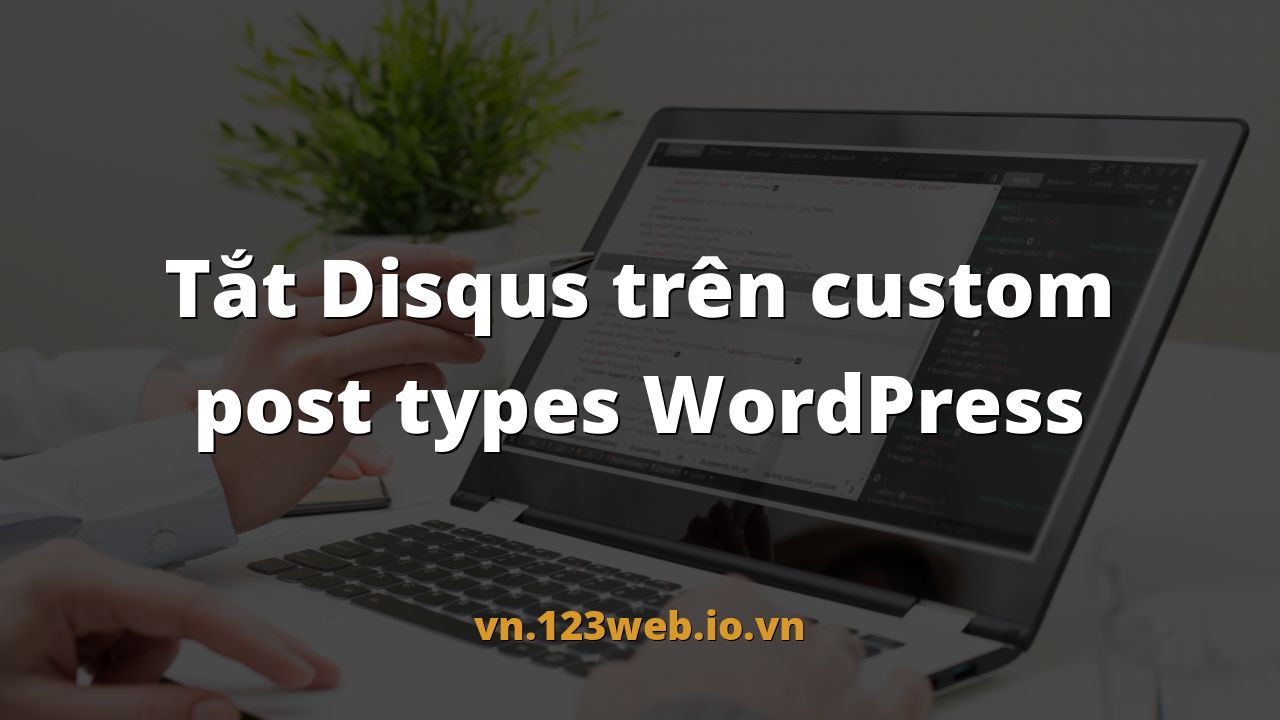Tắt Disqus trên custom post types WordPress