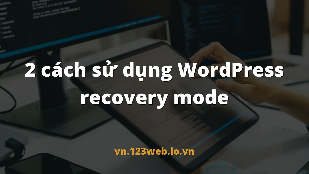 2 cách sử dụng WordPress recovery mode