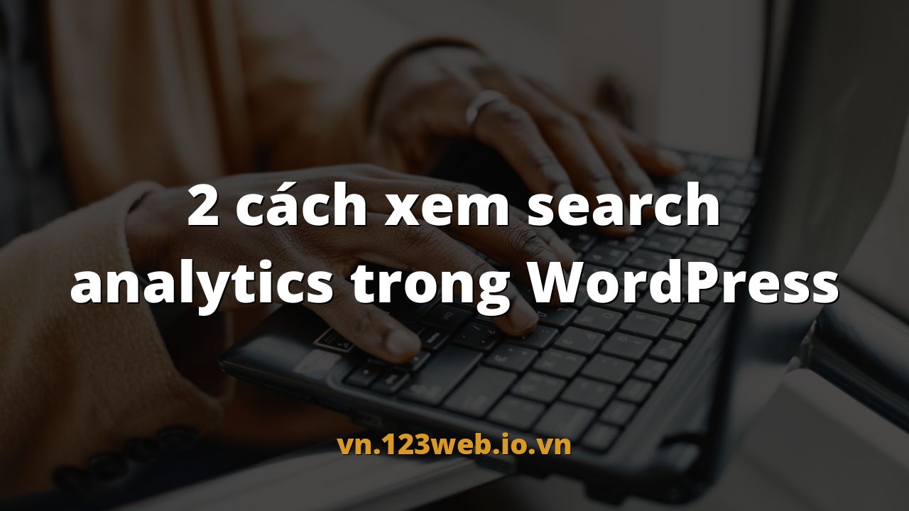 2 cách xem search analytics trong WordPress
