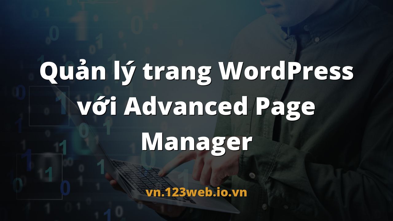 Quản lý trang WordPress với Advanced Page Manager