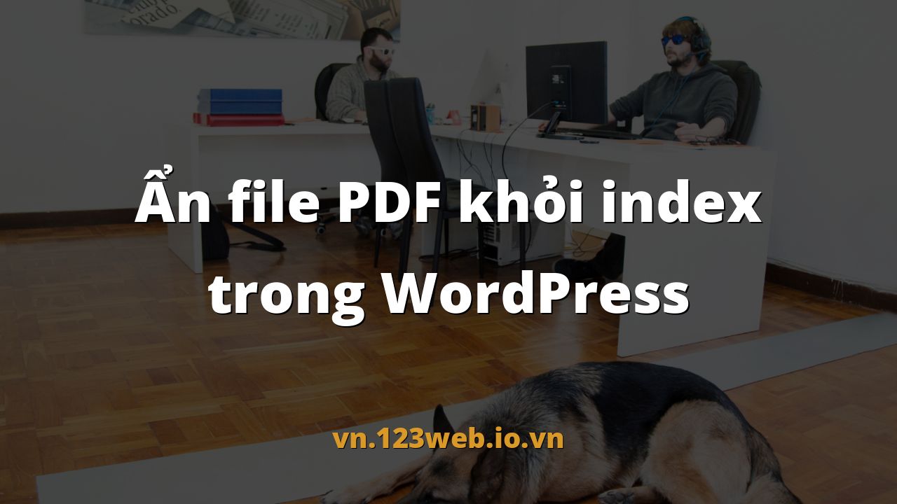 Ẩn file PDF khỏi index trong WordPress