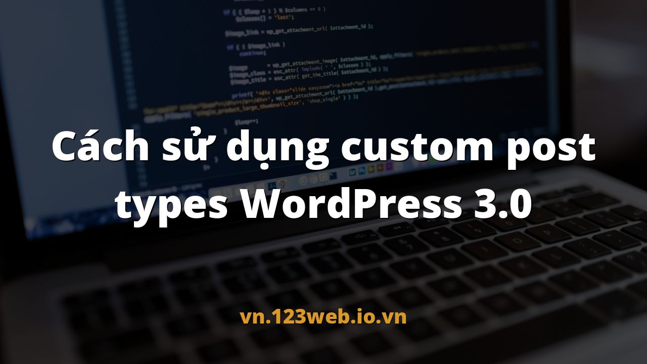 Cách sử dụng custom post types WordPress 3.0