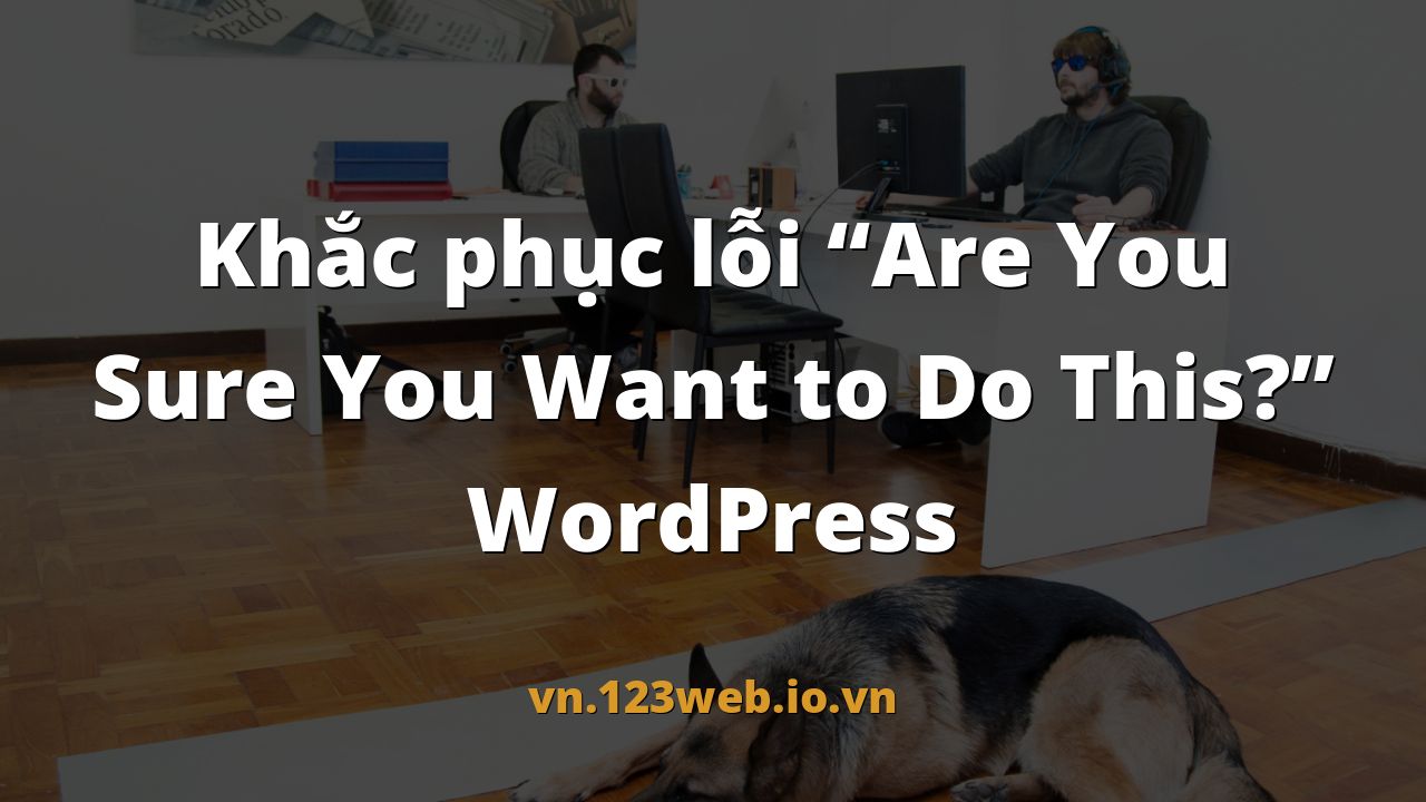 Khắc phục lỗi “Are You Sure You Want to Do This?” WordPress