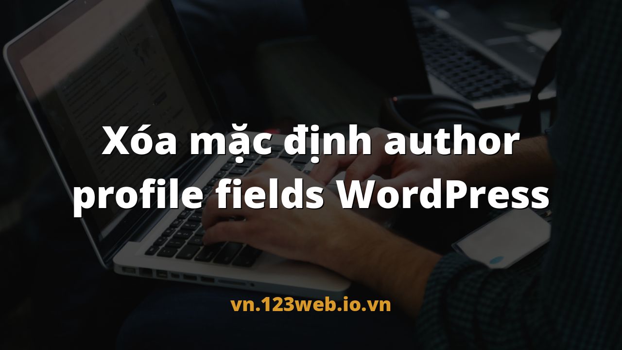 Xóa mặc định author profile fields WordPress